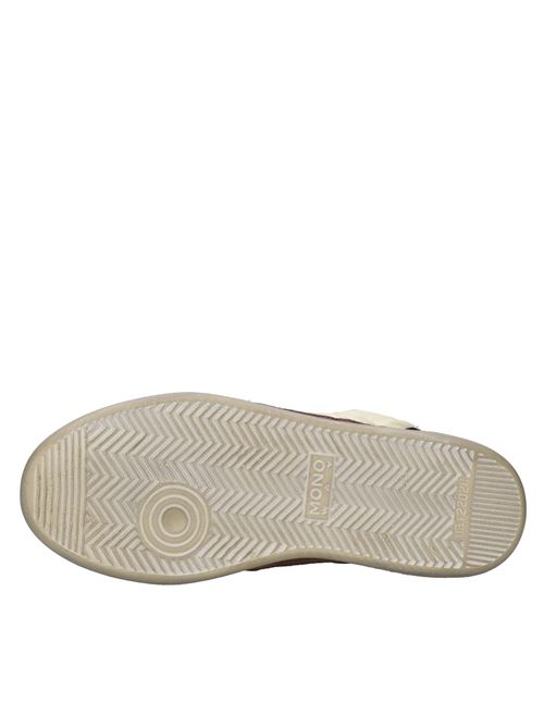 Leather and fabric sneakers MONO WAY | BANGO UOMO NYLONBIANCO-BEIGE-BLU-MARRONE
